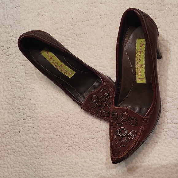 Vintage Y2K Materia Prima Goffredo Fantini Luxury Leather Women's Shoes / Sz 6 - Picture 7 of 17